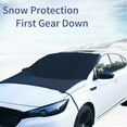 thumbnail image 3 of Car Rear Windshield Snow Cover, DELESYS 190*107cm Anti Ice Frost Windshield Protector, Windproof Oxford Window Cover, Winter Car Accessories for Cars, Trucks, SUVs, Lorries, 3 of 6