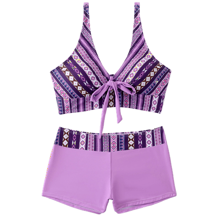 Divhosrg High Waisted Bikini Sets for Women  Bikini Sets for Women Cheeky  Womens Bathing Suits Tummy Control 2 Piece  Womens Swimwear Plus Size  Light Purple Swim Suits for Women 2025 4XL