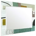 thumbnail image 5 of Empire Art Direct Introductions Rectangular Beveled Mirror on Free Floating Printed Tempered Art Glass - Clear - 40" x 30", 5 of 9