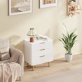 thumbnail image 3 of Qinaqin Moderno Madera Chest de Cajones con Fluted Metálico cm Alturaandles y Legs A Functional Organizador Almacenamiento, 3 of 7