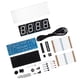 thumbnail image 4 of Kit de reloj LED digital de 4 dígitos para bricolaje, con visualización automática de la hora y la temperatura, kit electrónico para bricolaje, reloj blanco, 4 of 14