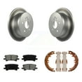 thumbnail image 1 of Transit Auto Rear Disc Coated Rotors Semi-Metallic Pads and Parking Brake Shoes Kit for Car Lexus RX350 Toyota Highlander RX330 RX400h KGS-103107, 1 of 11