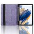 thumbnail image 2 of Case for Samsung Galaxy Tab A8 10.5 inch SM-X200/SM-X205, Purple Leather Folio Stand with Pencil Holder & Card Slot, Auto Wake/Sleep, 2 of 7