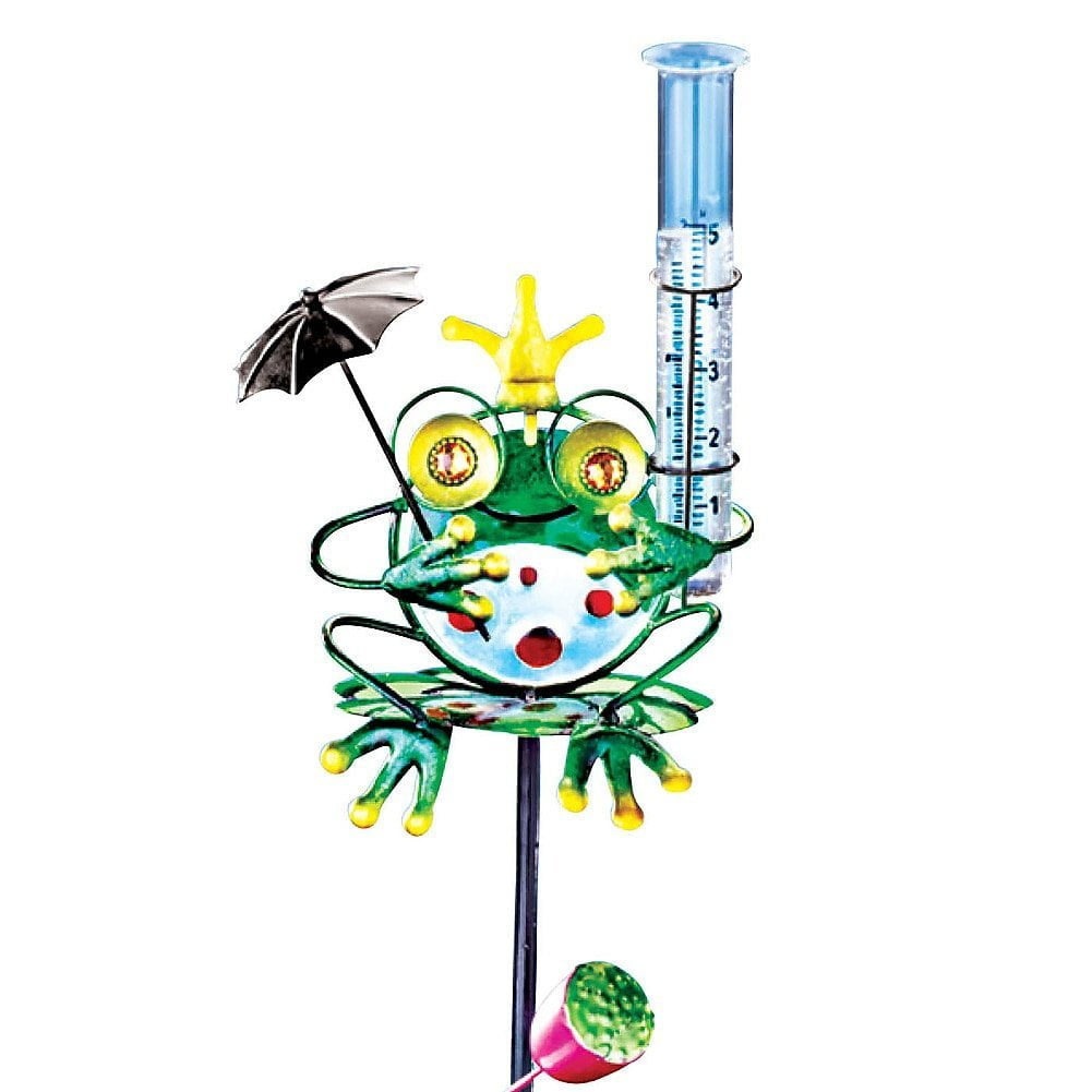 Whimsical Frog Rain Gauge Yard Decor, USA, Brand Collections Etc by