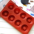 thumbnail image 4 of Fiudx Molde Versátil para Donas de 8 Cavidades, Diseño de Silicona Flexible Antiadherente, Resistente Al Calor de -40 a +446 Grados, Apto para Horno, Microondas y Lavavajillas, Ideal para Repostería, 4 of 5