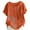 Orange, variant on yunLCZ Women Shirts Women's Cotton Linen Shirts Short Sleeve Crewneck Blouse Casual Loose Fit T Shirt Tunic Tops For Summer