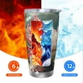 thumbnail image 6 of KLL Colorful Axolotl Underwater Print 40oz Stainless Steel Insulated Car Cup with Spillproof Lid - Keep Your Drink Hot or Cold on the Go-Straw Three-piece Set, 6 of 8