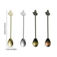 thumbnail image 3 of Pack of 6 Practical Stirring Spoons for Coffee Tisane Dessert in Kirsite Elegant Art Perfect for Table Setting, 3 of 8