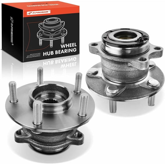 A-Premium 2 x Rear Wheel Bearing and Hub Assembly Compatible with Mitsubishi Outlander 14-20 Outlander Sport 13-15 Outlander PHEV 18-20 Eclipse Cross 18-20 RVR 18-19 with 5-Lug