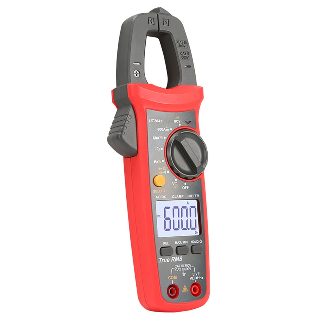 MOMOJIA Multimeter Clamp Meter with Data Hold Backlit Professional Meter Electrician Tool Measuring Diode Resistance Frequency