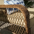 thumbnail image 3 of MRUAKA Outdoor Rocking Chairs Set of 3, Wicker Patio Furniture for Porch (Beige), 3 of 11