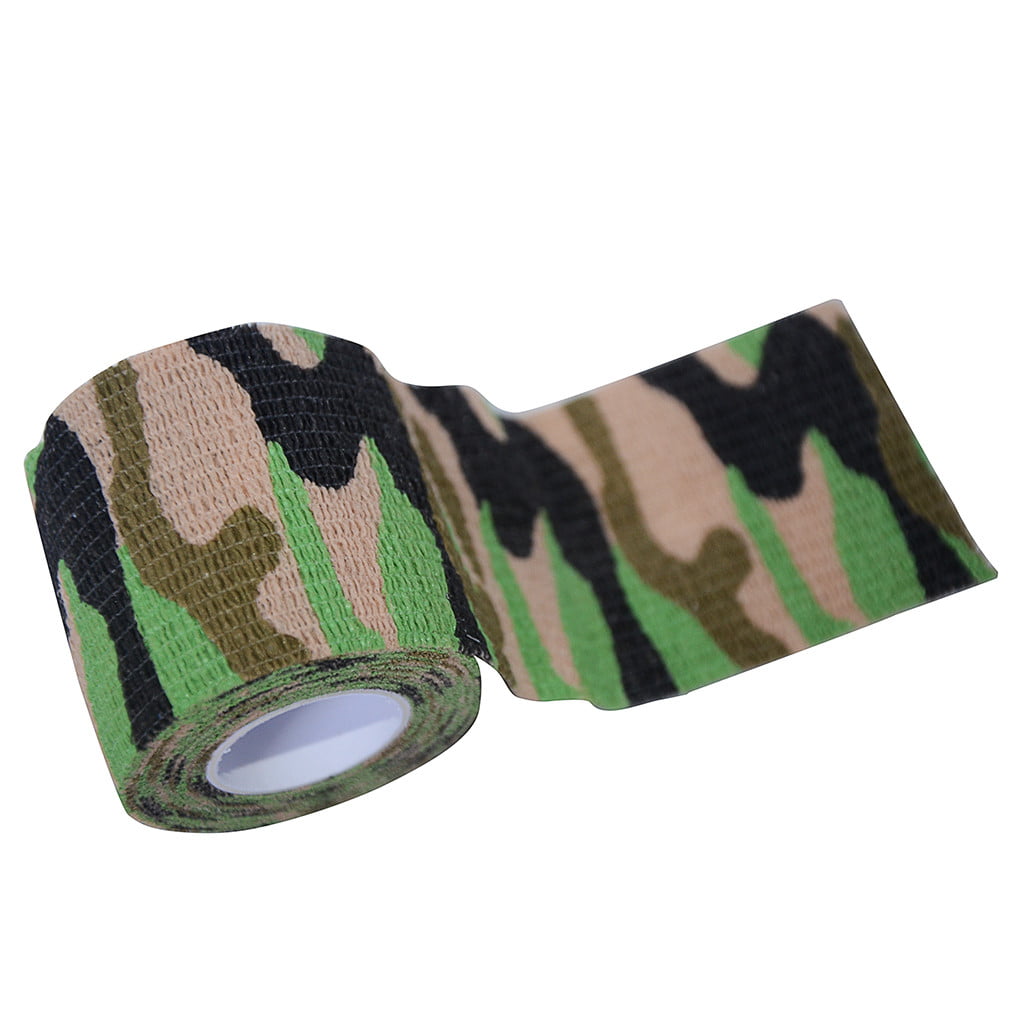 Latex 5CM*4.5M Camo Hunting Waterproof Camping Camouflage Stealth Duct Tape Wrap 