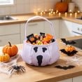 thumbnail image 4 of Halloween Decoration Indoor Outdoor Clearance Under $5.00! Thanksgiving Fall Decorations for Home, Halloween Candy Bag Ghost Face Halloween Decorative Tote Bag, 4 of 6