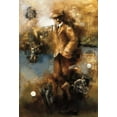 thumbnail image 2 of Azim, Roya 13x18 Gold Ornate Wood Framed with Double Matting Museum Art Print Titled - At The Club, 2 of 4