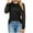 Black, variant on BUIgtTklOP Women's Waffle Knit Tops Dressy Business Casual Blouses Lace Long Sleeve Work Shirts Fall Clothes