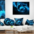 thumbnail image 4 of Designart Fractal 3D Circled Blue Waves - Contemporary Throw Pillow - 16x16, 4 of 5