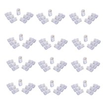 100Pack 8P8C Cat6 RJ45 Connectors,Clear Ethernet Crimp Plugs for UTP Cable