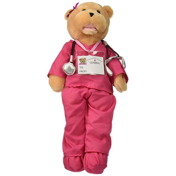 19" Scrubs Female Bear Sings "I'll Be There" Pink
