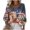 Multicolor, variant on Christmas Tops for Women Long Sleeve Holiday Graphic V Neck Pullover Tunic Shirts Multicolor 3XL