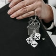 thumbnail image 5 of Liukekj 2pcs Resin Dice Keychain Set Cute Bag Charms Unique Keychain Accessories Decorative Hanging Stylish Purse Charm Pack, 5 of 10