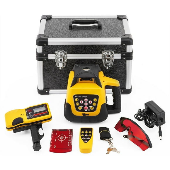 Red laser cross line laser 500 m line laser self-levelling 360 rotary laser level construction laser automatic rotating laser scale yellow shell
