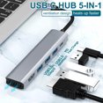 thumbnail image 4 of Adaptador de concentrador ANGGREK Multi 5 en 1 tipo C USB 4K HD, 4 of 8