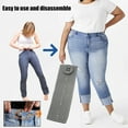 thumbnail image 3 of Tnobhg Waist Extension Buckle Band Unisex Solid Color Elastic Waist Extender Pregnant Women Chubby Men Adjustable Waistband Expander, 3 of 8