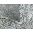 thumbnail image 3 of Ambesonne Grey Quilted Coverlet 3 Pcs, Monochrome Victorian, King Size, Grey Pale Grey, 3 of 4