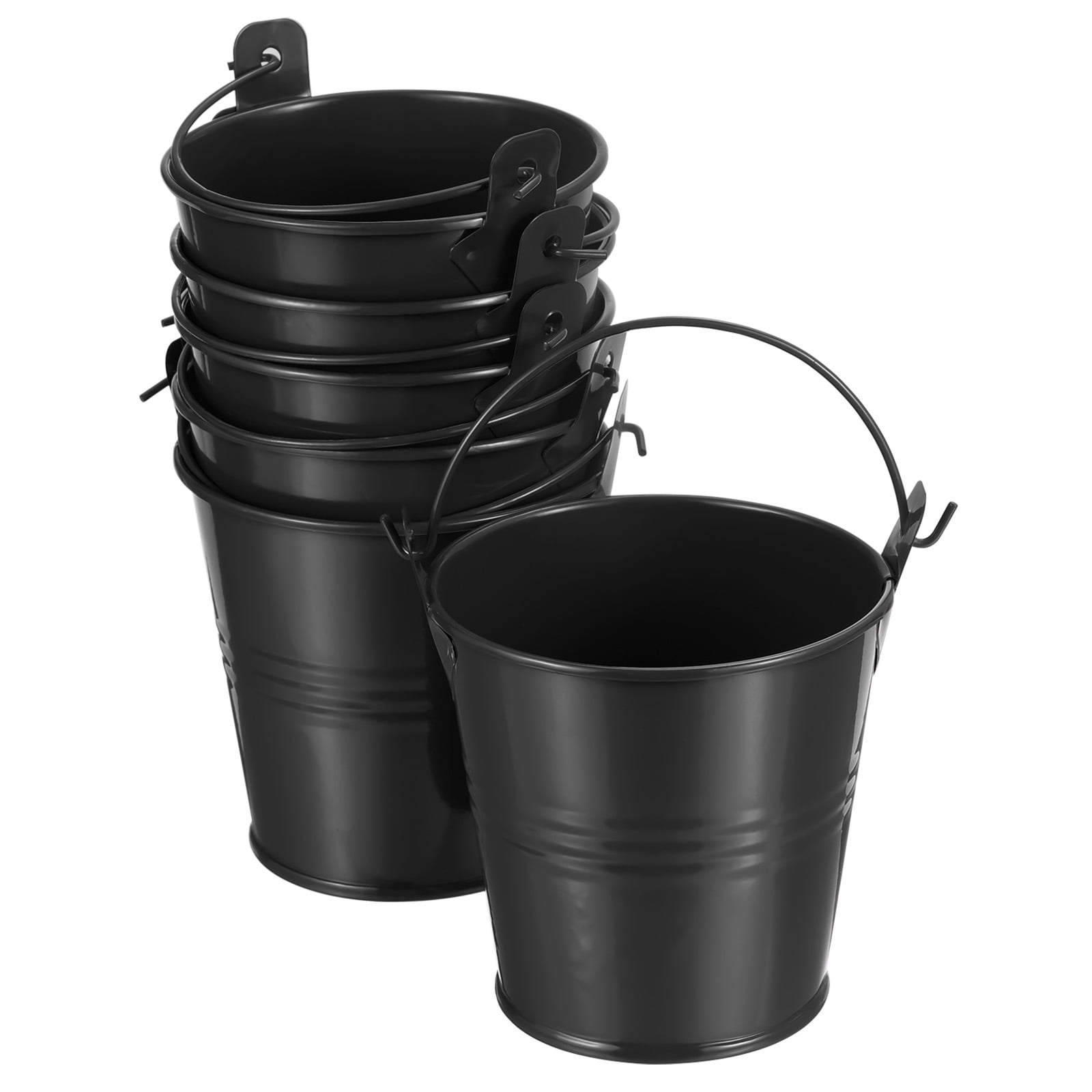 Uxcell Small Metal Bucket Colorful Metal Succulents Pot Basket Party