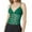 Green, variant on Women Contrast Lace Trim Crop Tank Top Spaghetti Strap Camisole Summer Streetwear Baseball for Women Any Day Crop Top Satin Top Women Mesh Shirt Women Workout Tops for Women 4x plus Size Tops Running