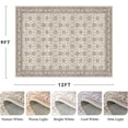 thumbnail image 2 of Rugs for Living Room Area Rug Carpet x Vintage Living Room Rugs for Bedrooms Machine Washable Rug for Dining Room Nusery Floral Distressed Grey Rug, 2 of 7