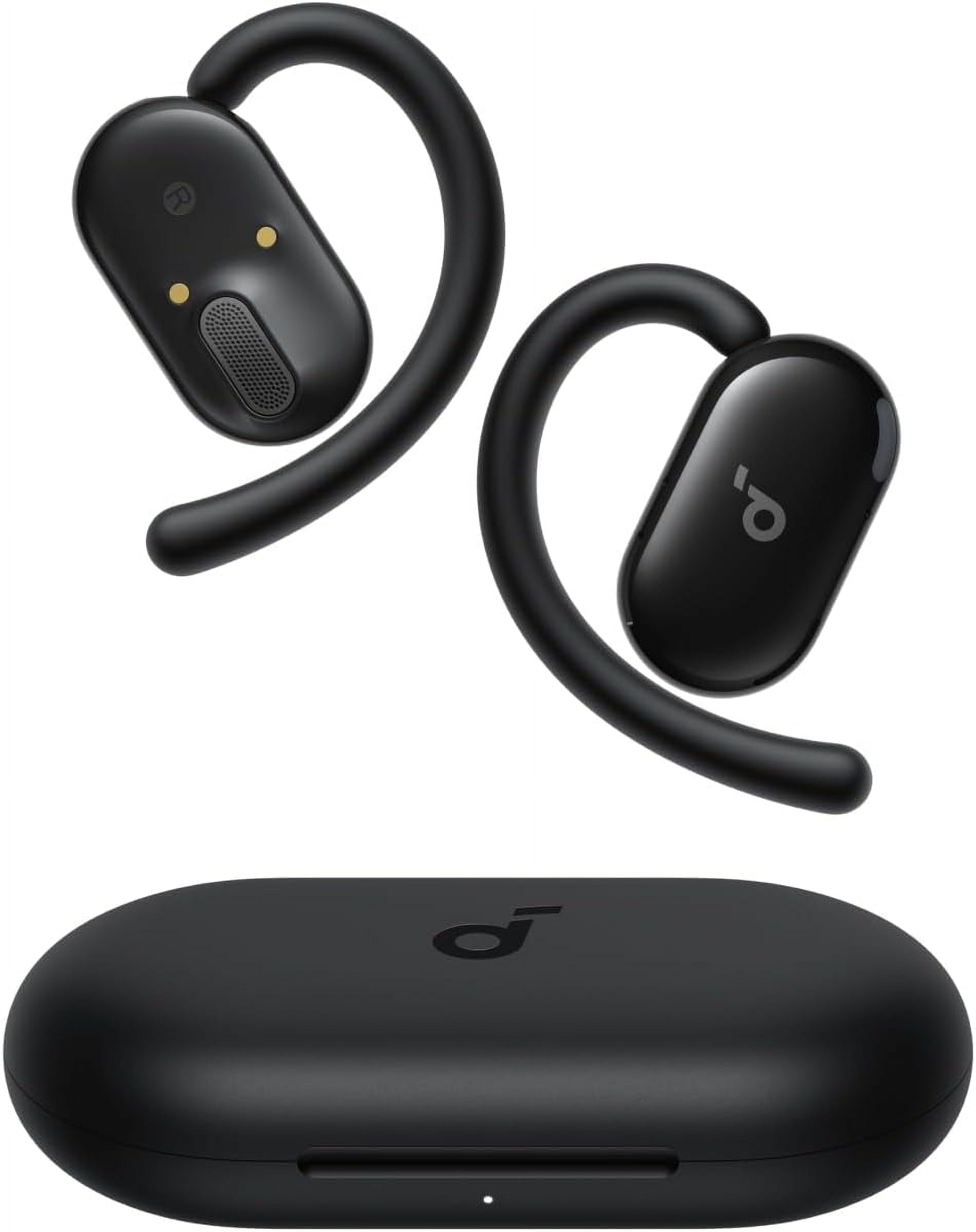 Soundcore V20i by Anker Open-Ear Headphones, Adjustable Ear Hooks, Ultra-Comfort, Black