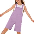 thumbnail image 3 of Coerni Little Boys Girls Twill Shortalls Toddler Kids Summer Bib Overall Shorts Straight Leg Loose Fit Cotton Short Overalls Romper, 3 of 9
