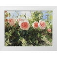 thumbnail image 1 of Strube, Ling 14x12 White Modern Wood Framed Museum Art Print Titled - Garden Rose IV, 1 of 4
