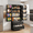 Black, variant on Aiho 71" H Pantry Cabinet with 2 Doors and 2 Drawer, Solid & Sturdy, Storage Cabinet for Entryway, Kitchen - White