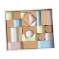 thumbnail image 3 of Yinanstore 26Pcs Acrylic Building Blocks Acrylic Geometry Block Motor Activity Smooth Montessori Toy Montessori Stacking Game for Holiday Acrylic and Wood, 3 of 8