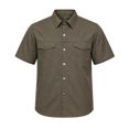 thumbnail image 5 of Men's 2 Piece Cargo Set Short Sleeve Button Down Shirt with Pockets and Casual Trousers Workwear Outfit, 5 of 7