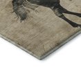 thumbnail image 3 of Addison Rugs Mayfield Premium Machine Washable Transitional Animal Beige Rectangle Rug, 2'6" X 3'10" Machine Washable Transitional Animal Beige Oversized Sherpa Throw Blanket, 3 of 7