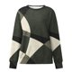thumbnail image 4 of Puntoco Mujer Cuello Redondo Moda Casual Manga Larga Estampado Sudadera tops Blusa Puntoco Puntoco-7277, 4 of 5