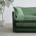 thumbnail image 2 of 70" Modern Chenille Fabric Loveseat Sofa Couch for Living Room, Upholstered Large Size Deep Seat 2-Seat Sofa with 4 Pillows,Green, 2 of 7