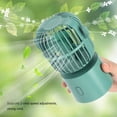 thumbnail image 4 of Ventilador de escritorio USB, 3 velocidades, portátil, ajustable, lindo cactus, ventilador de mesa de escritorio, carga de dos maneras, cabezal agitador gran angular, mini ventilador de refrigeración, 4 of 5