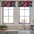 thumbnail image 4 of LALILO Kitchen Curtain Valance Man Camping Wild Northern Rod Pocket Window Curtain 52"x 18" Set of 2, 4 of 7