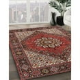 thumbnail image 3 of Ahgly Company Machine Washable Indoor Square Traditional Saffron Red Area Rugs, 7' Square, 3 of 7