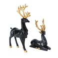 thumbnail image 2 of Animal Decoration 1 Pair Elk Decor Designed For Christmas Home Settings Complementing Modern Decor With Elegant Black Touch, 2 of 3