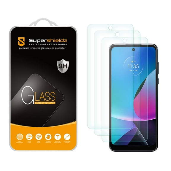 (3 Pack) Supershieldz Designed for Motorola Moto G Power 5G (2023) Tempered Glass Screen Protector, Anti Scratch, Bubble Free