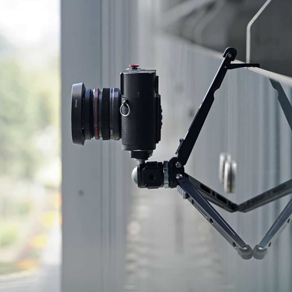 Jesscasday Phone Tripod Portable Webcam Stand Tripod Phone Holder Extendable Tabletop