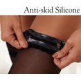 thumbnail image 2 of Medias de encaje para mujer, medias con tirantes, silicona antideslizante ER, 2 of 5
