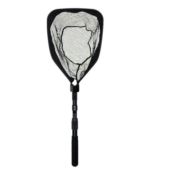 Yokua Fishing Net Landing Net, Aluminum Rod Handle EVA Grip Rubber Dip Fishing Net