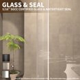 thumbnail image 6 of Frameless Sliding Shower Door 58-60 in. W x 76 in. H, Clear 5/16" Tempered Glass with Brushed Nickel Finish, Silent Smooth-Gliding Mechanism for Bathroom Privacy, 6 of 9
