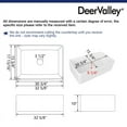 thumbnail image 6 of DeerValley DV-1K512 33 Inch White Fireclay Farmhouse Kitchen Sink, Fireclay Sink for kitchen with Sink Grid and Basket Strainer, 6 of 11